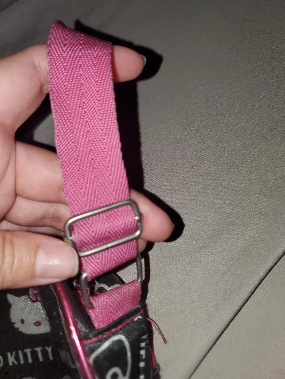 Girl's Hello Kitty Pink & Black Crossbody Bag